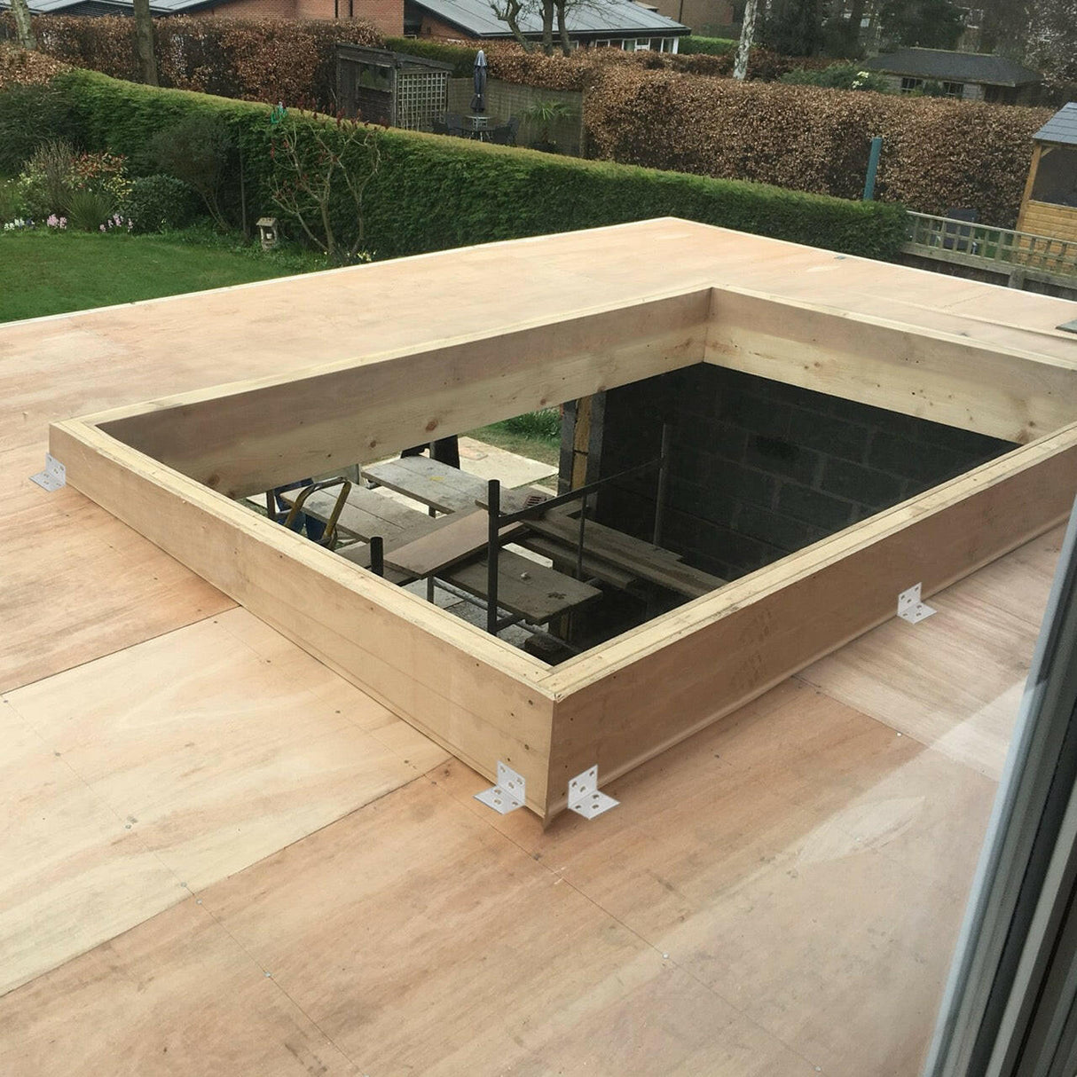500 x 3000 mm Insulated Upstand for Flat Roof Skylight.