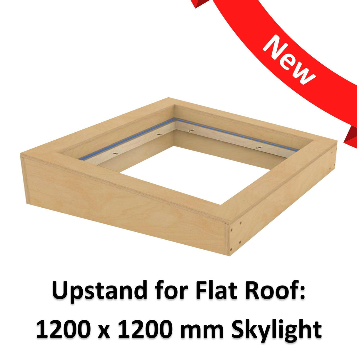 1200 x 1200 mm Insulated Upstand for Flat Roof Skylight.