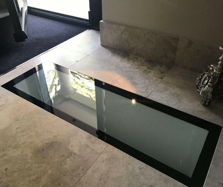 1000 x 3000 mm Frameless Walk-on Skylight.