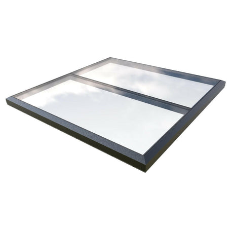 2500 x 2500 mm Fixed Glass Link Modular Skylight (1 Fixed 0 Opening).