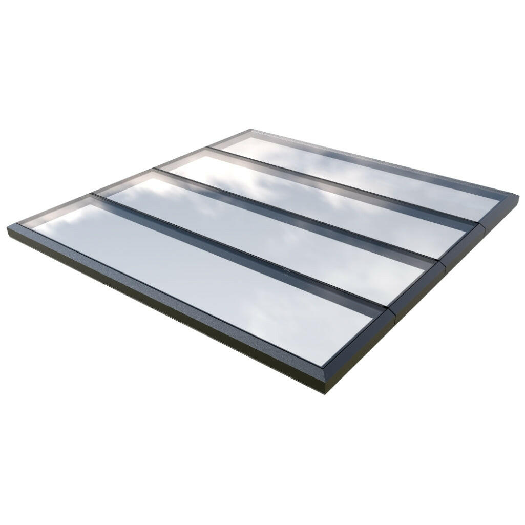 3000 x 4500 mm Fixed Glass Link Modular Skylight (4 Fixed 0 Opening).