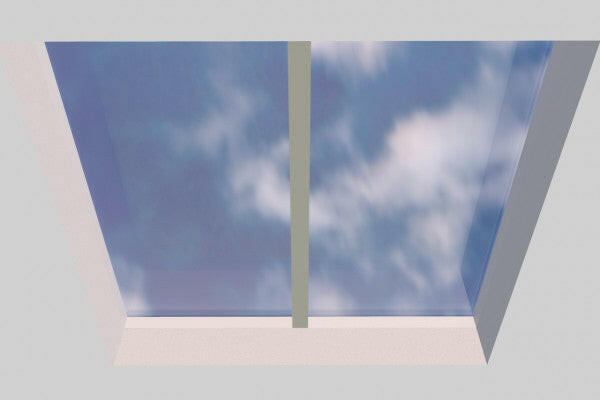 2000 x 2000 mm Fixed Glass Link Modular Skylight (1 Fixed 0 Opening).
