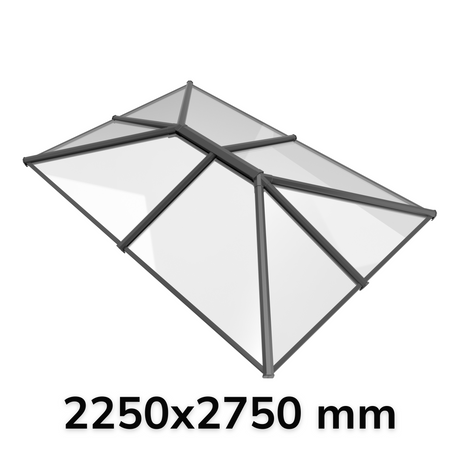2250 x 2750 mm Stratus Aluminium Roof Lantern Style 4 (Traditional).