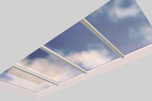 2500 x 6000 mm Fixed Glass Link Modular Skylight (4 Fixed 0 Opening).