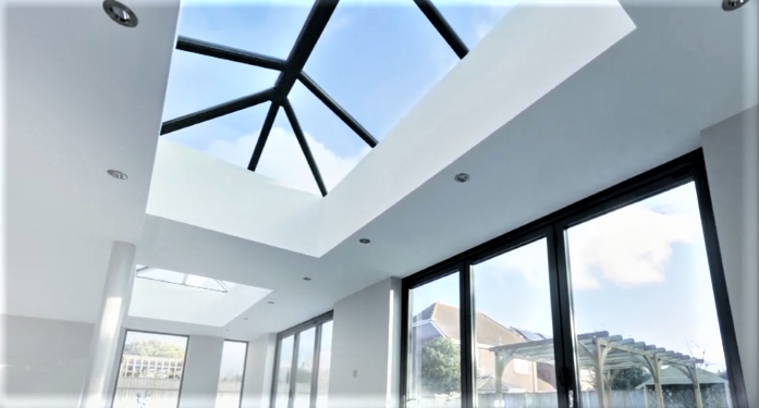 1200 x 3500 mm Stratus Aluminium Roof Lantern Style 5 (Traditional).