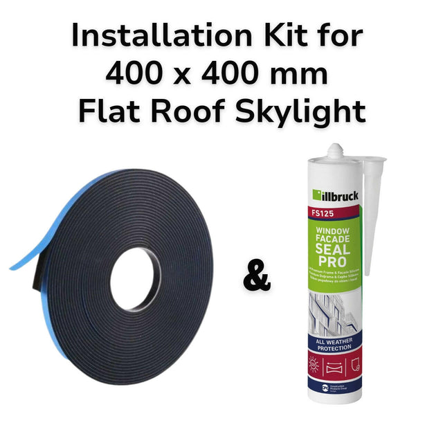 400 x 400 mm Flat Roof Skylight Installation Kit.