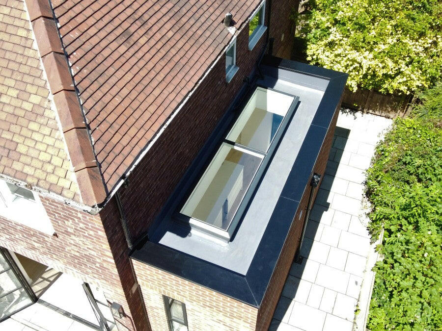 1000 x 5000 mm Fixed Glass Link Modular Skylight (2 Fixed 0 Opening).