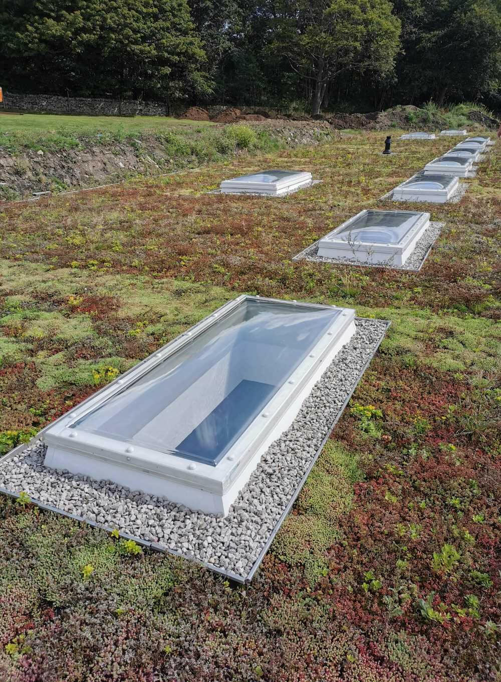 750 x 750 mm Polycarbonate Fixed Dome Rooflight by Mardome Trade.