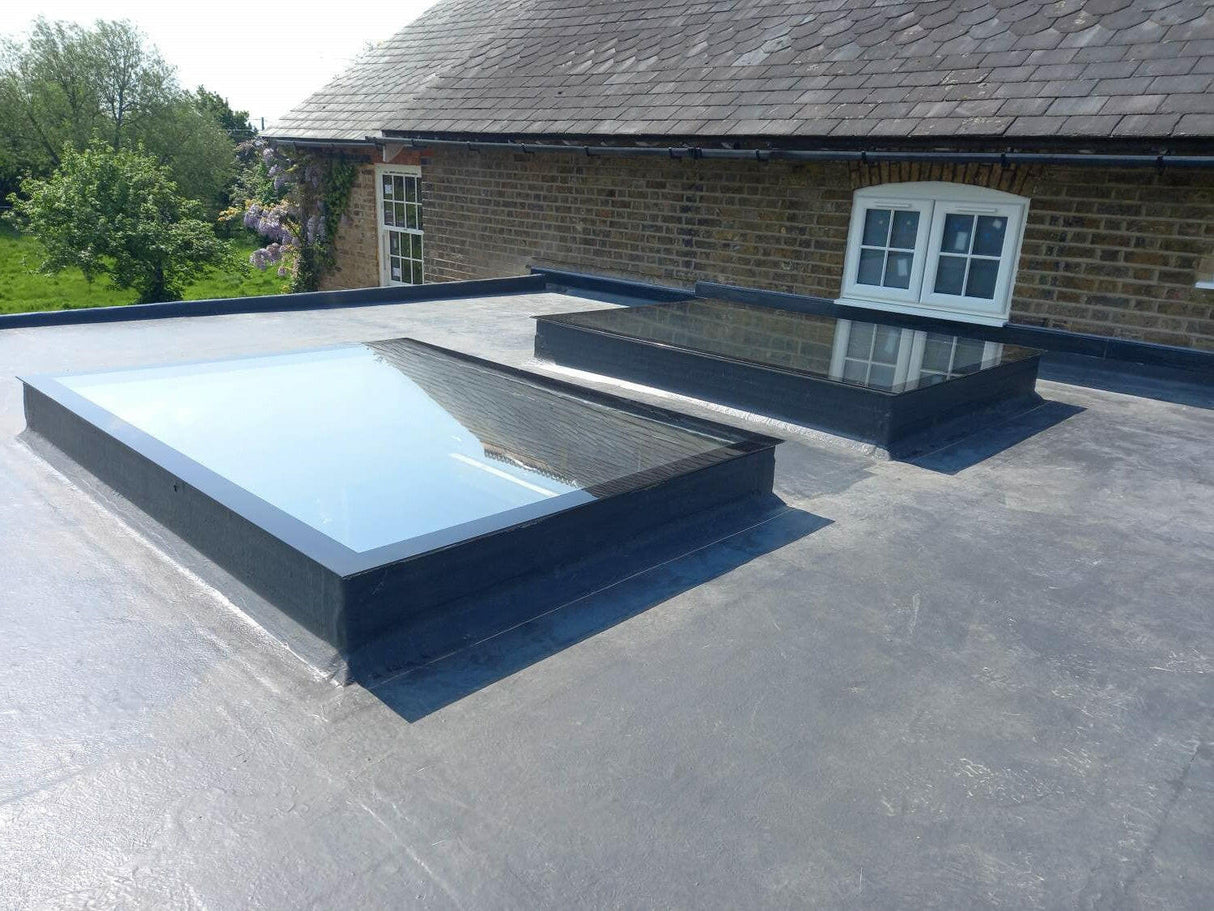 1500 x 3000 mm LD Frameless Triple Glazed Flat Roof Skylight.