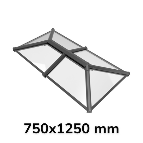 750 x 1250 mm Stratus Aluminium Roof Lantern Style 2 (Traditional).