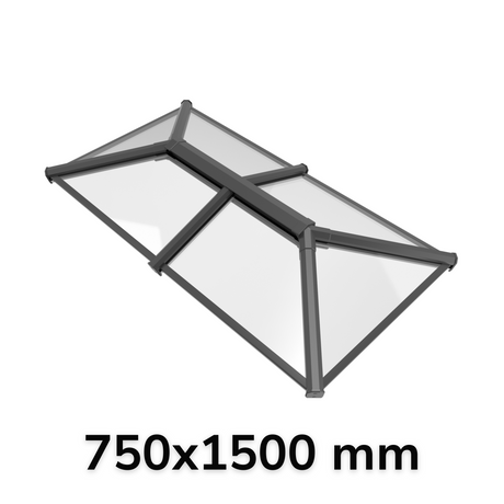 750 x 1500 mm Stratus Aluminium Roof Lantern Style 2 (Traditional).