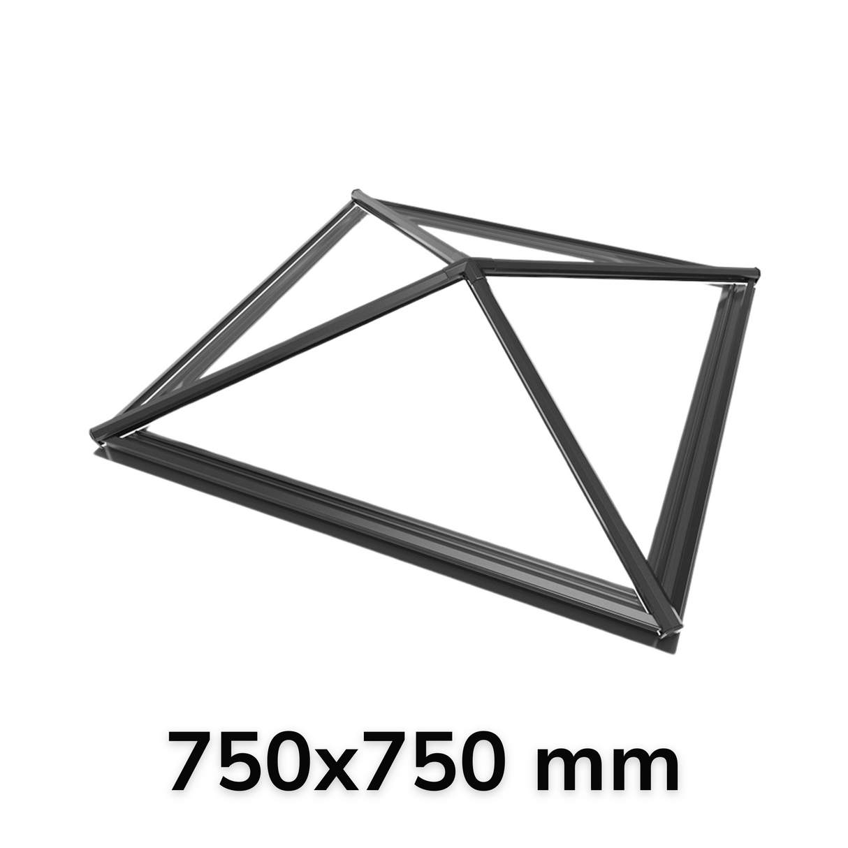 750 x 750 mm Stratus Aluminium Roof Lantern Style 8 (Pyramid).