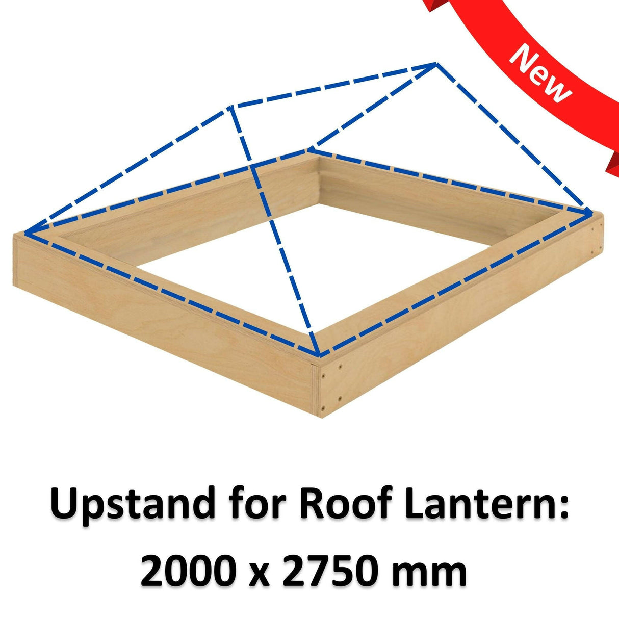 2000 x 2750 mm Insulated Upstand for Roof Lantern.