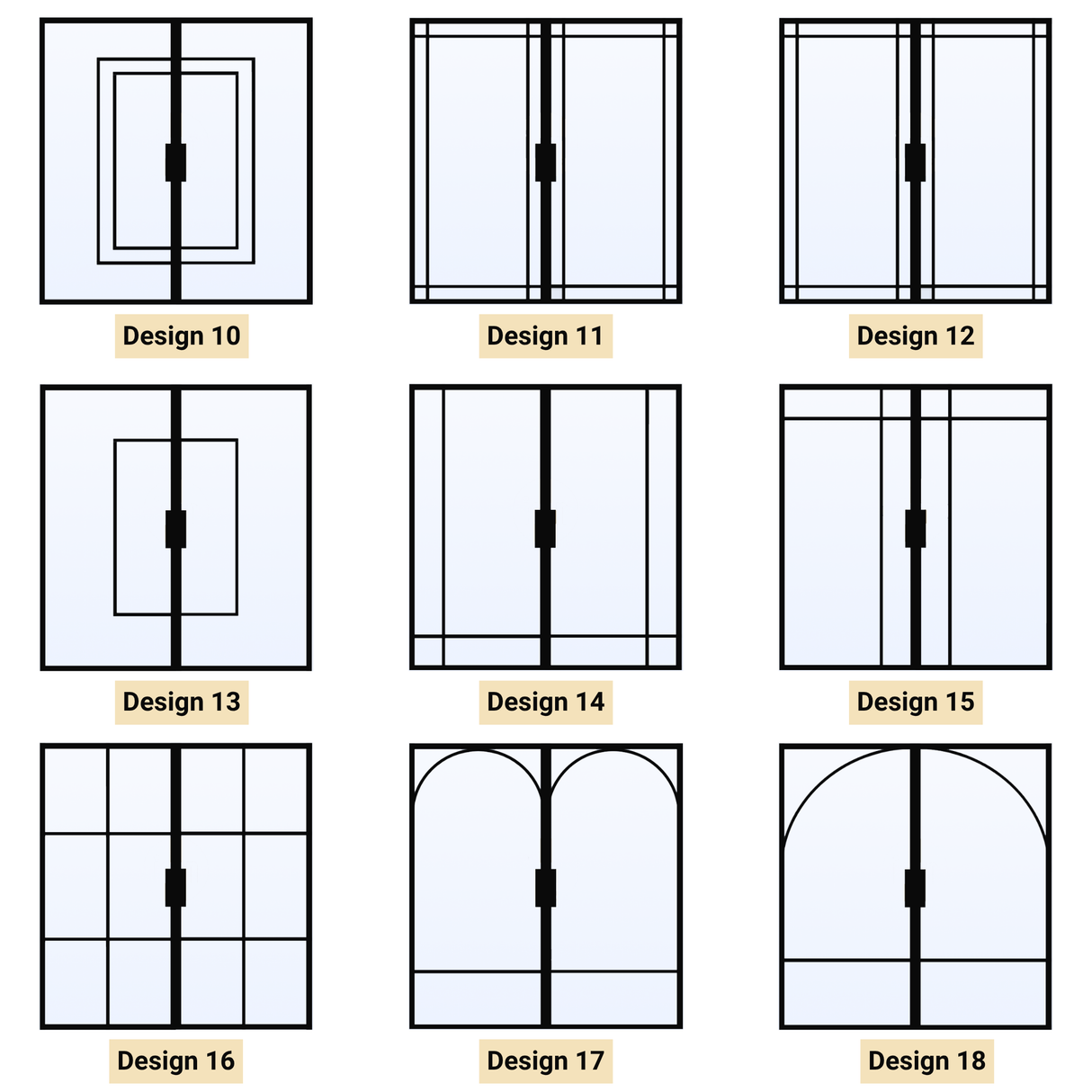 Custom Size Double Hinged Steel Door
