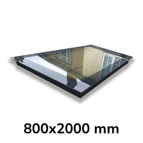 800 x 2000 mm LD Frameless Triple Glazed Flat Roof Skylight.