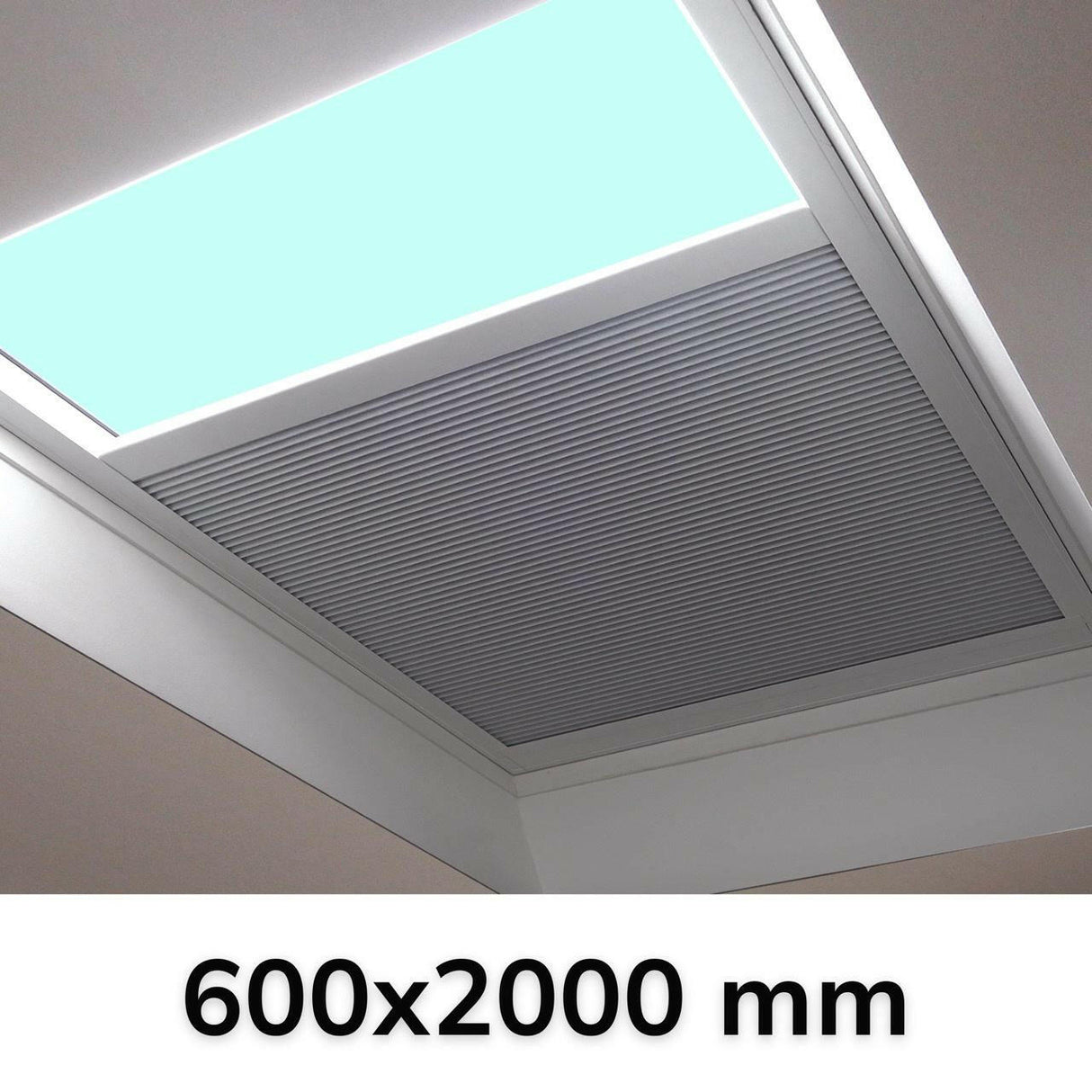600 x 2000 mm LD Electric Blinds for Flat / Pitched Roof Skylights & Roof Lanterns.