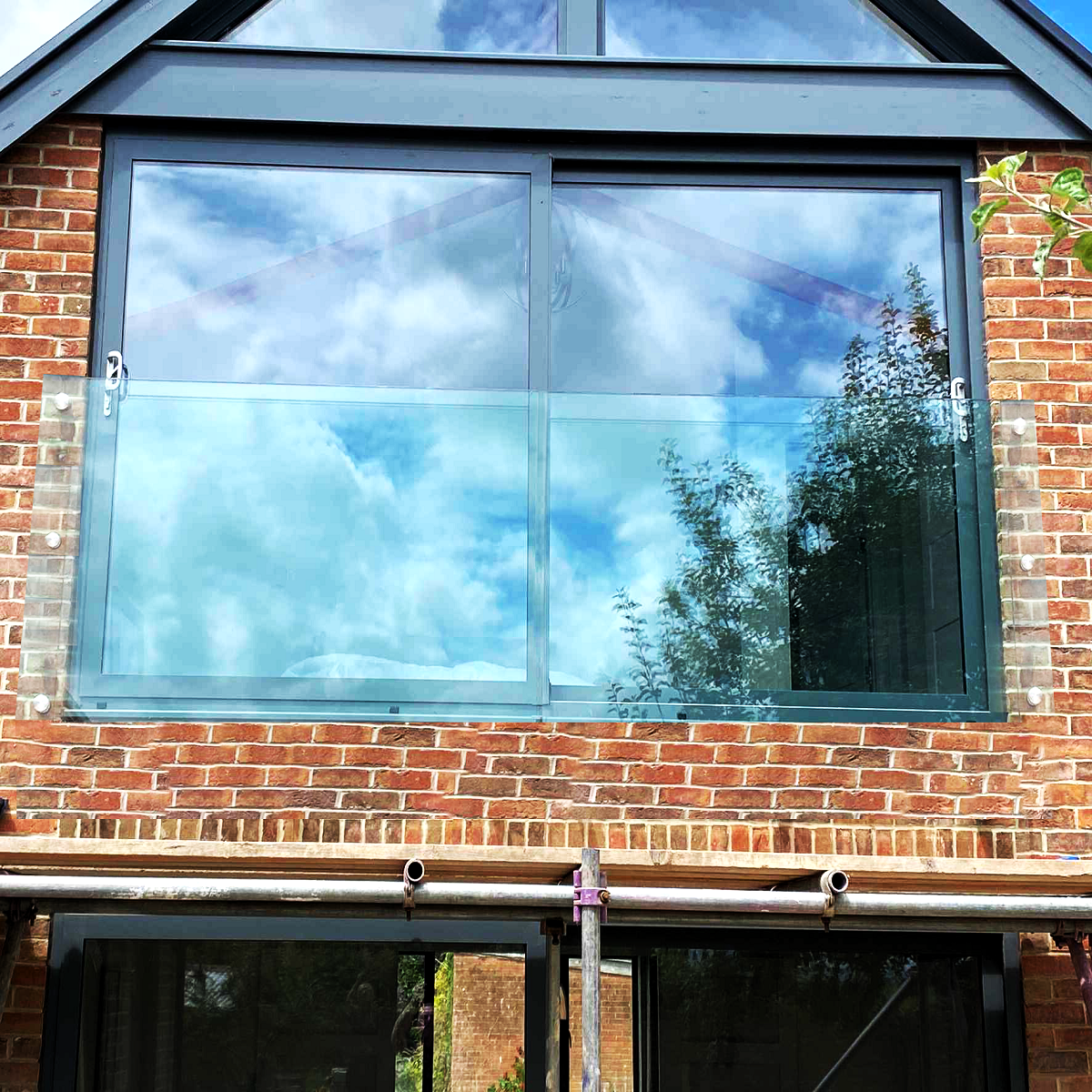 2300 x 1100 mm LD Toughened Laminated Glass Juliet Balcony.