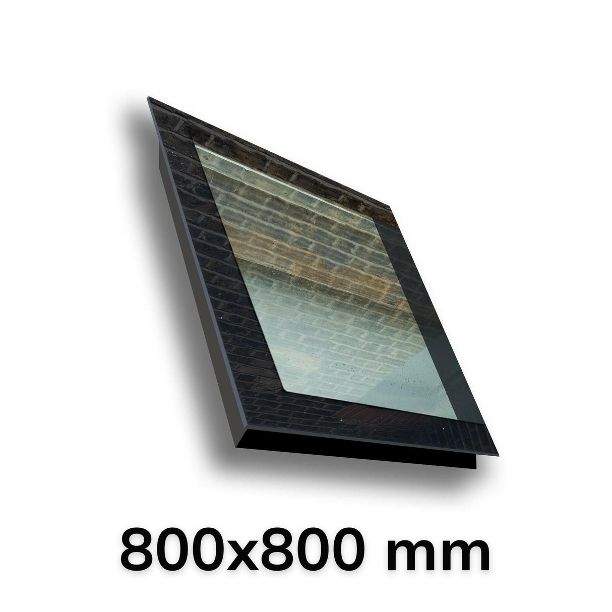 800 x 800 mm LD Frameless Triple Glazed Pitched Roof Skylight.