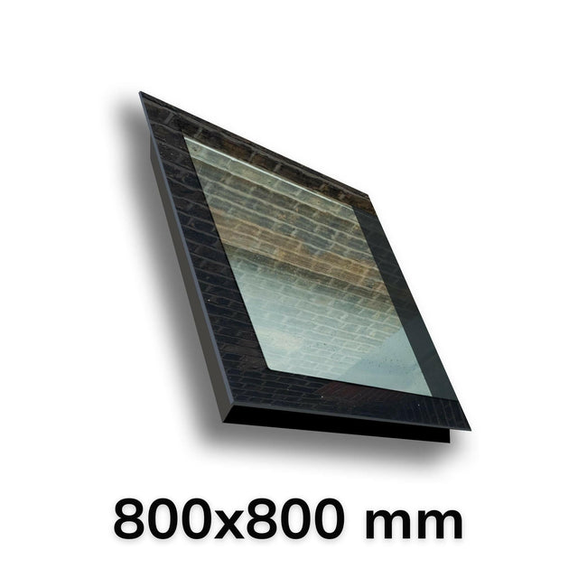 800 x 800 mm LD Frameless Triple Glazed Pitched Roof Skylight.