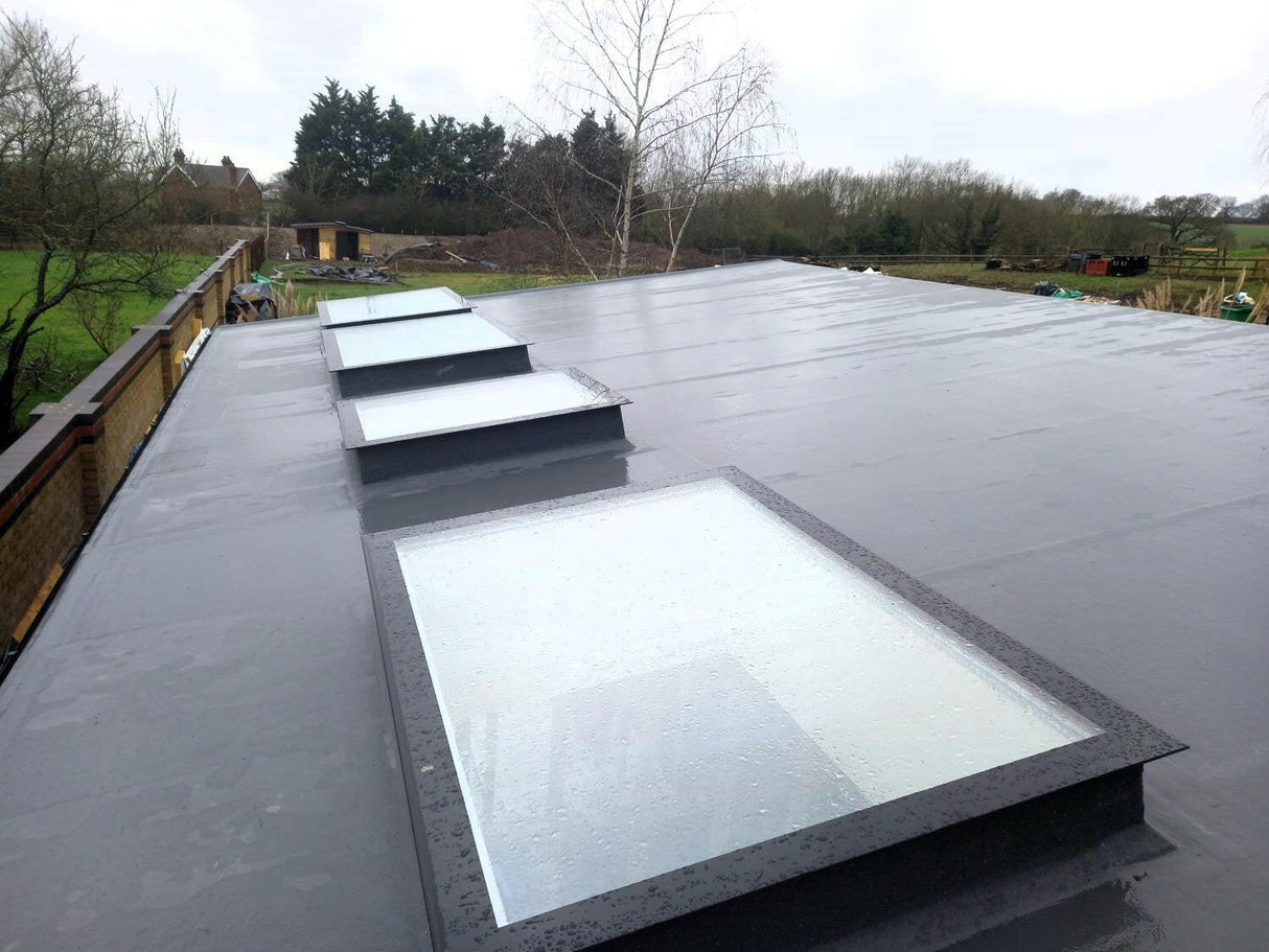 1000 x 1000 mm LD Frameless Triple Glazed Flat Roof Skylight.