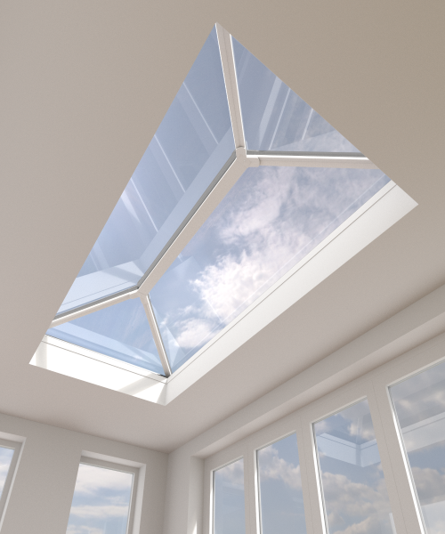 1200 x 2000 mm Stratus Aluminium Roof Lantern Style 1 (Contemporary).