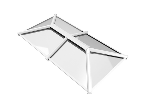 1200 x 2000 mm Stratus Aluminium Roof Lantern Style 2 (Traditional).