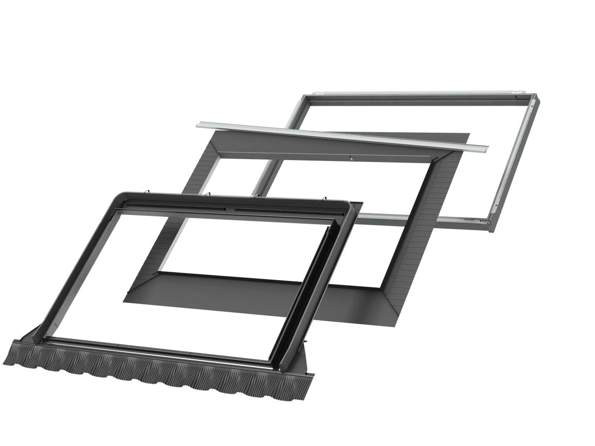 188x140 cm VELUX Pro+ EDWS FFKF08 2000 Tile Flashing with Insulation | Grey Aluminium Finish.