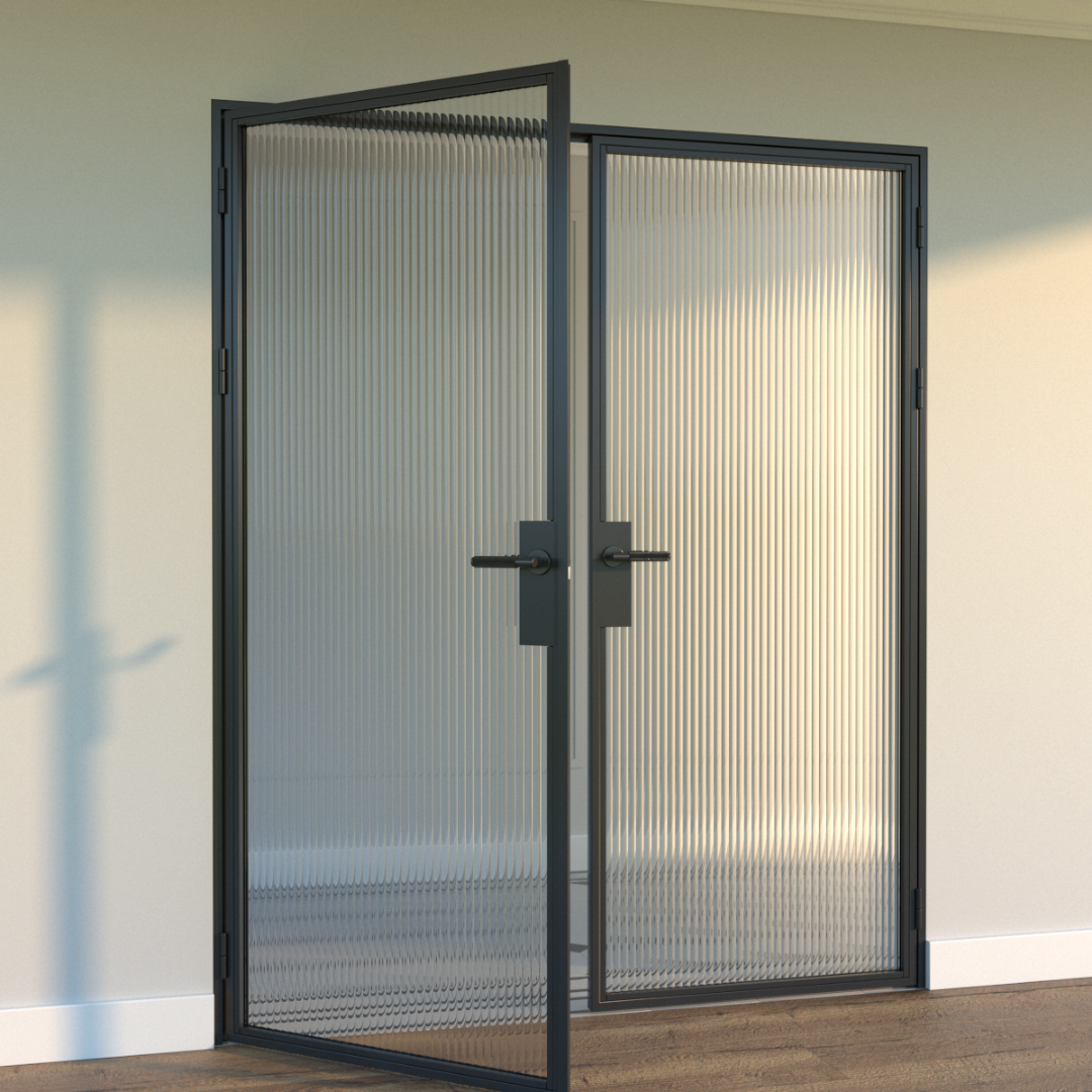 Custom Size Double Hinged Steel Door