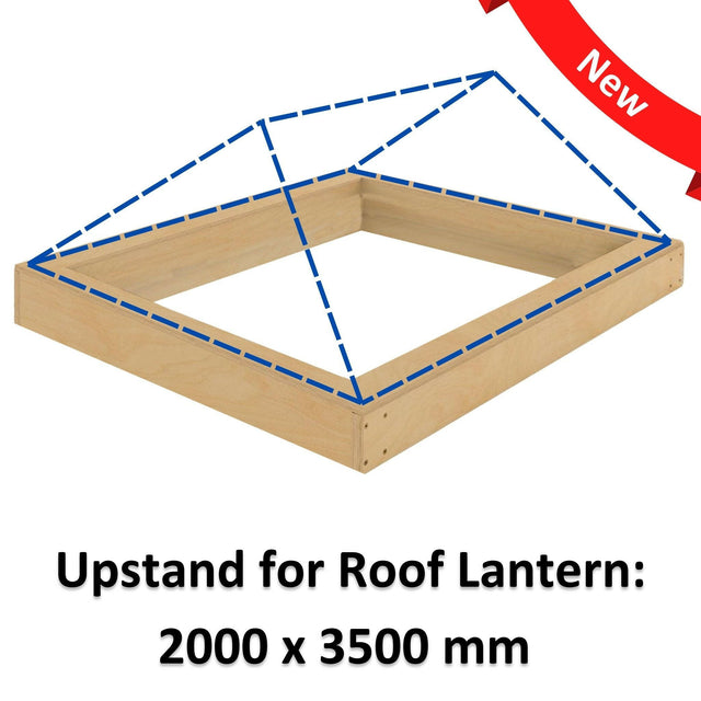 2000 x 3500 mm Insulated Upstand for Roof Lantern.