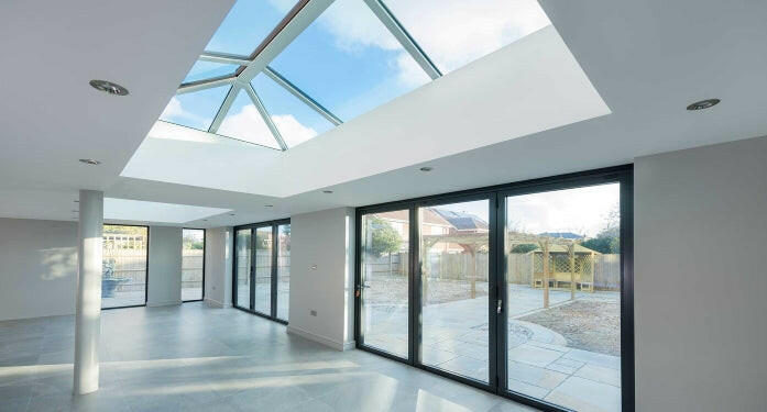 1000 x 2500 mm Stratus Aluminium Roof Lantern Style 5 (Traditional).