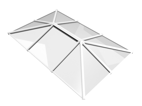 1000 x 3000 mm Stratus Aluminium Roof Lantern Style 5 (Traditional).