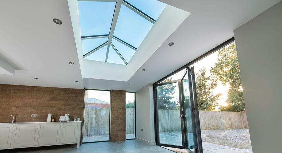 1750 x 2750 mm Stratus Aluminium Roof Lantern Style 4 (Traditional).
