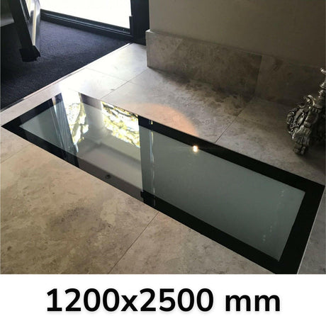 1200 x 2500 mm Frameless Walk-on Skylight.