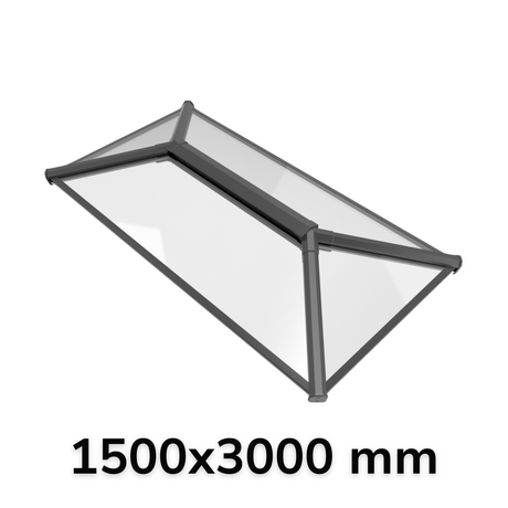 1500 x 3000 mm Stratus Aluminium Roof Lantern Style 1 (Contemporary).