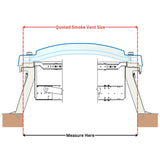 1650 x 1800 mm Smoke Vent Rooflight by Mardome.