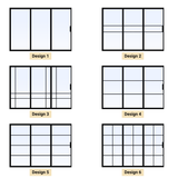 Custom Size 3 Panel Bi-Fold Steel Door
