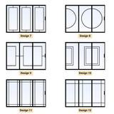 Custom Size 3 Panel Bi-Fold Steel Door