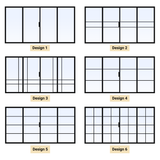 Custom Size 4 Panel Bi-Fold Steel Door