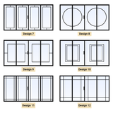 Custom Size 4 Panel Bi-Fold Steel Door