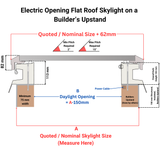 Brett Martin Custom Size Electric Opening Skylight.