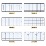 Custom Size 5 Panel Bi-Fold Steel Door