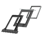 78x118 cm VELUX Pro+ EDW MK06 2500 Tile Flashing with Insulation | Black Aluminium Finish.
