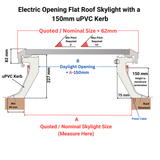 Brett Martin Custom Size Electric Opening Skylight.