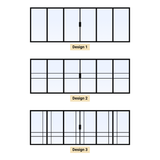 Custom Size 6 Panel Bi-Fold Steel Door