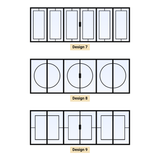 Custom Size 6 Panel Bi-Fold Steel Door