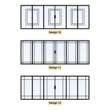 Custom Size 6 Panel Bi-Fold Steel Door