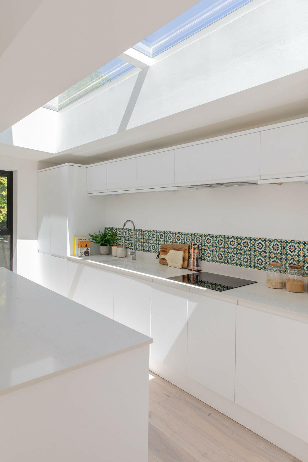 2000 x 4000 mm Electric Opening Glass Link Modular Skylight (2 Fixed 1 Opening).