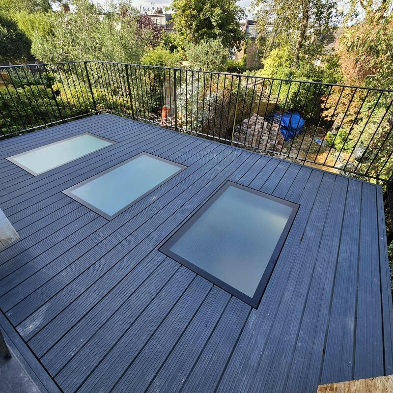 1200 x 1800 mm Frameless Walk-on Skylight.