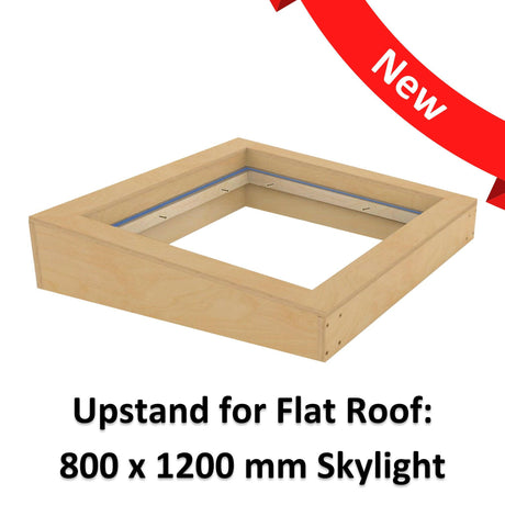800 x 1200 mm Insulated Upstand for Flat Roof Skylight.