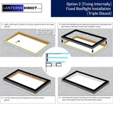 1000 x 1000 mm LD Framed Pitched Roof Skylight.